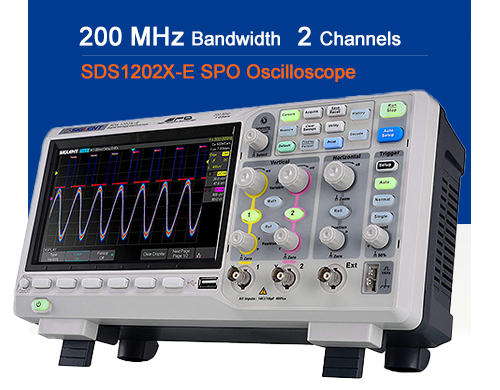 TestEquity: Siglent SDS1202X-E Super Phosphor Oscilloscope, 2 CH